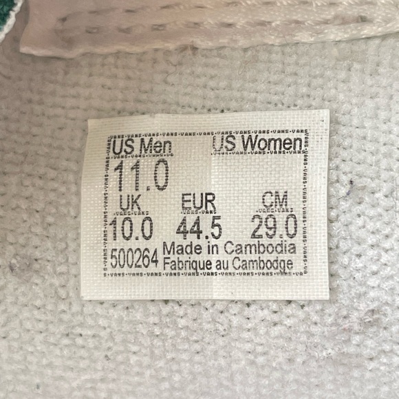 Vans, Green suede Hightop, Skater Shoe, Mens size 11 - Picture 5 of 8